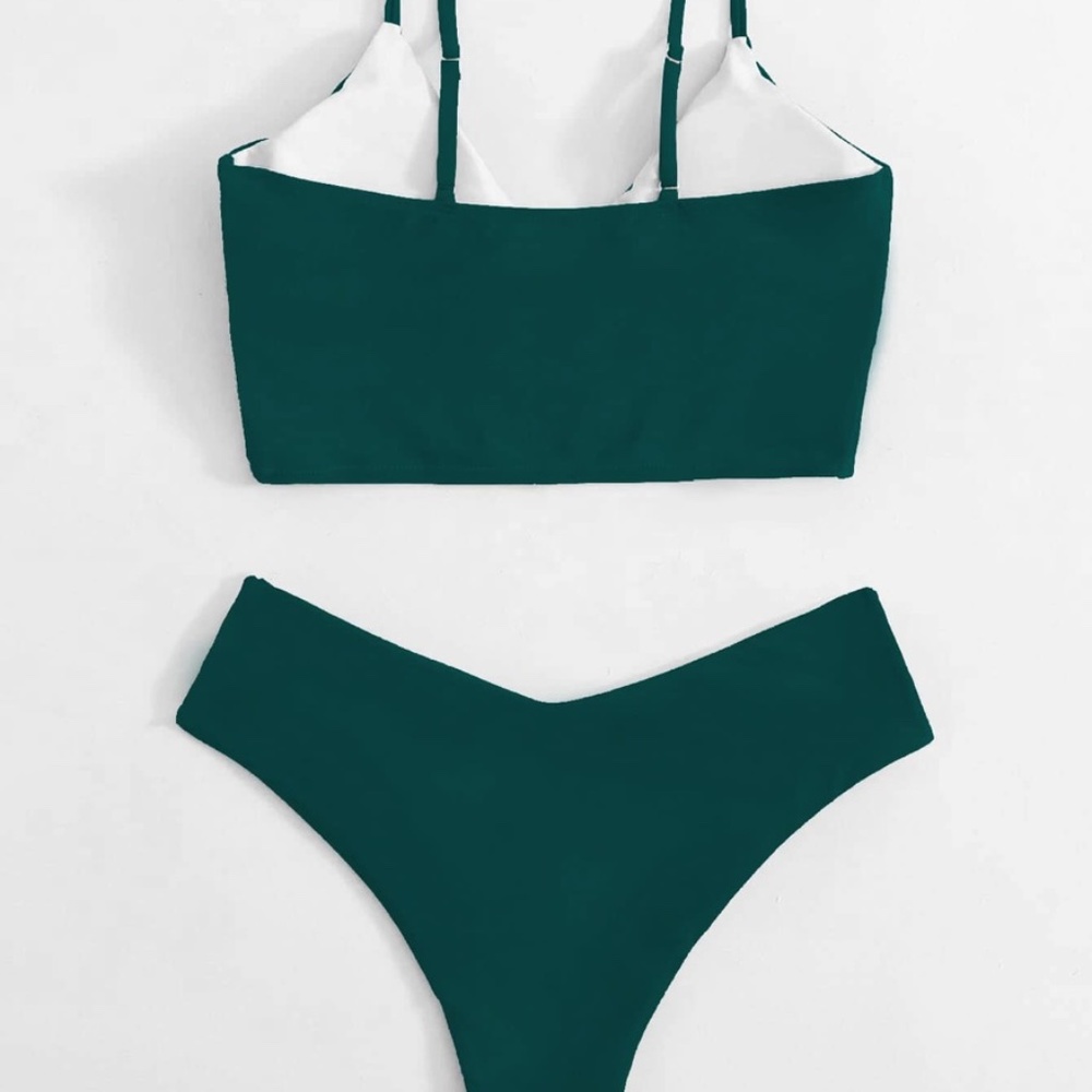 Dark green V neck bikini swim suit sexy Cheeky beach - Picture 9 of 16
